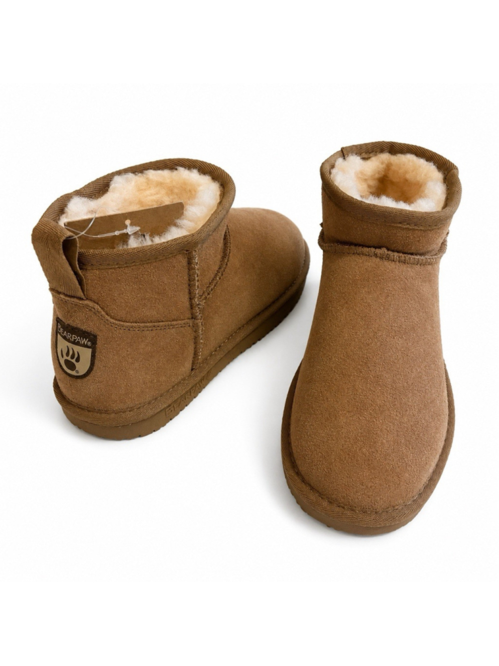 Bearpaw Kiara Hickory Short Comfort Winter Suede 7 NEW